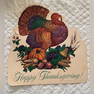 Hallmark Happy Thanksgiving Window Decoration -1993